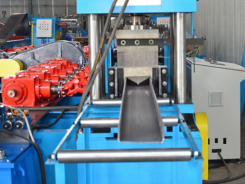 河北液压切割圆形落水管成型机